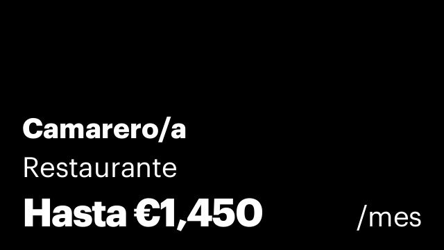 Camarero/a