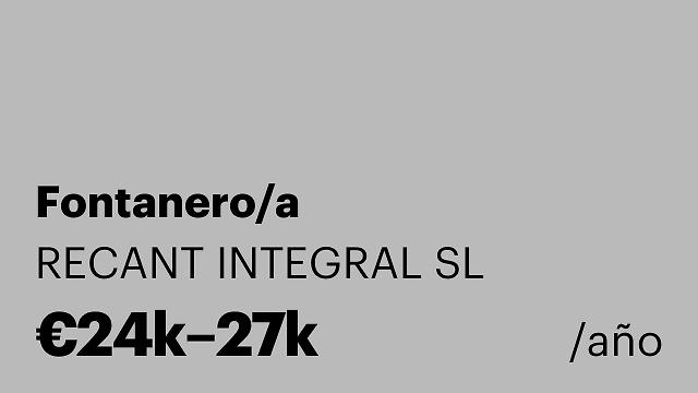 Fontanero/a