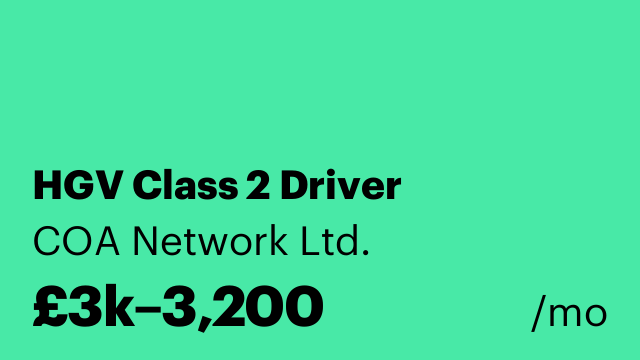 HGV Class 2 Driver