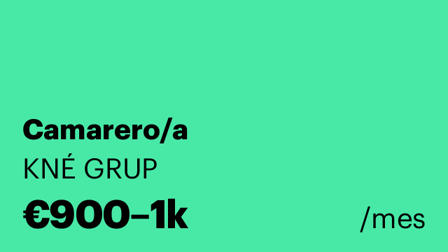 Camarero/a