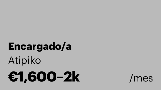 Encargado/a