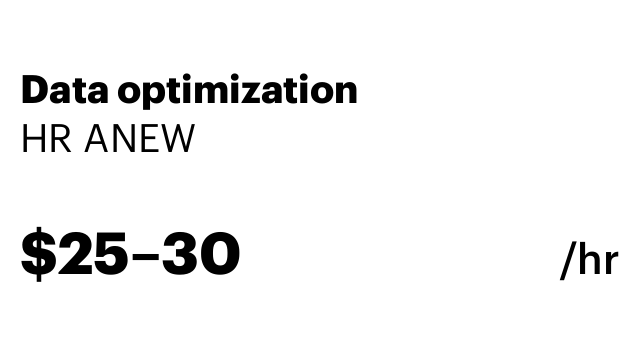 Data optimization