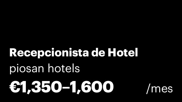 Recepcionista de Hotel