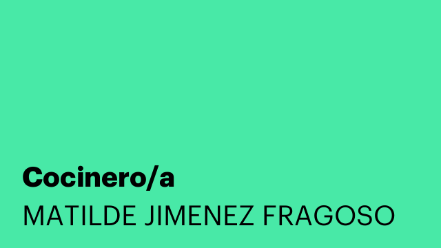Cocinero/a