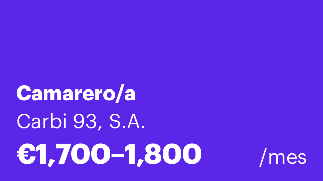 Camarero/a