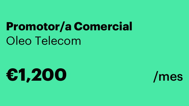 Promotor/a Comercial