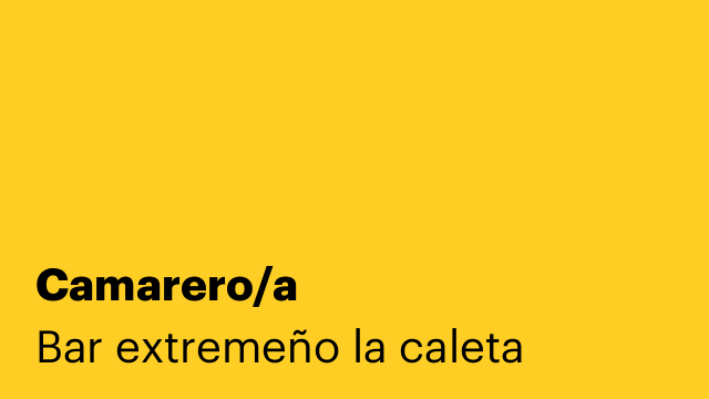 Camarero/a
