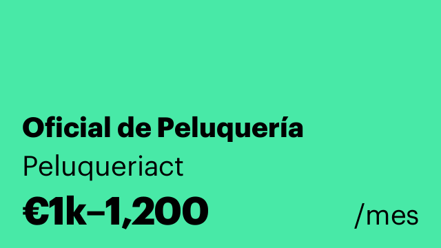 Oficial de Peluquería