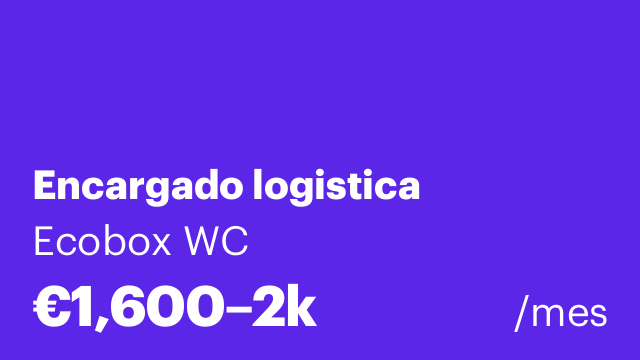 Encargado logistica