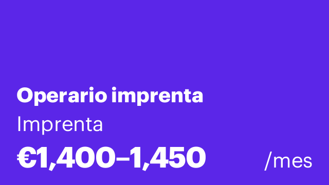 Operario imprenta