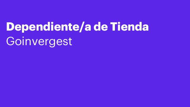 Dependiente/a de Tienda