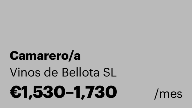 Camarero/a