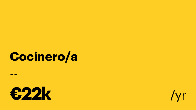 Cocinero/a