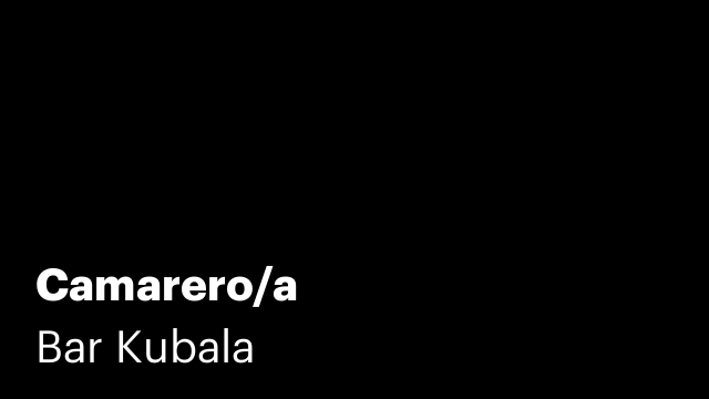 Camarero/a