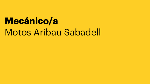 Mecánico/a