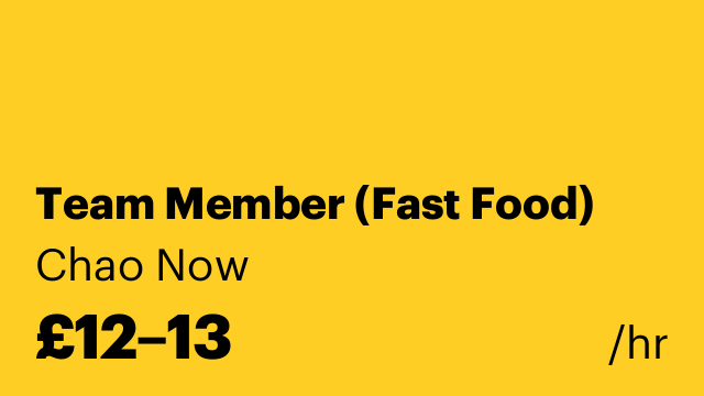 Team Member (Fast Food)