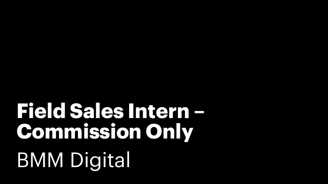 Field Sales Intern – Commission Only