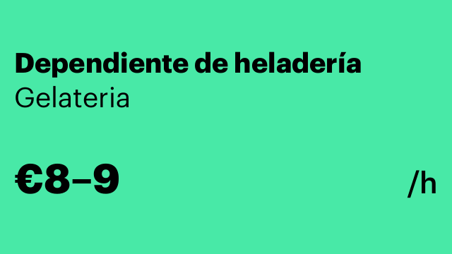 Dependiente de heladería