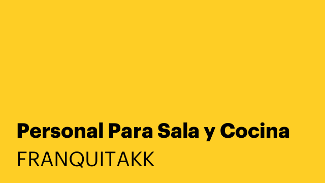 Personal Para Sala y Cocina