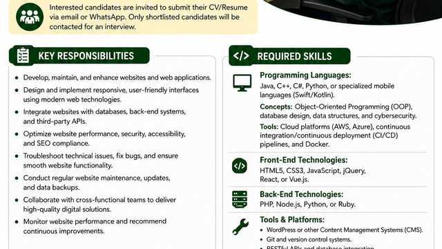 Website Developer / Software Developer