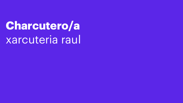 Charcutero/a