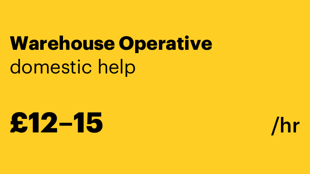 Warehouse Operative