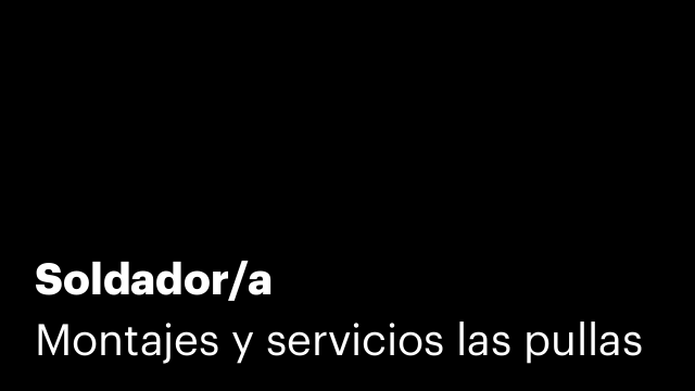 Soldador/a