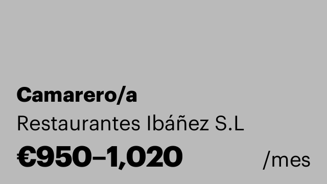 Camarero/a