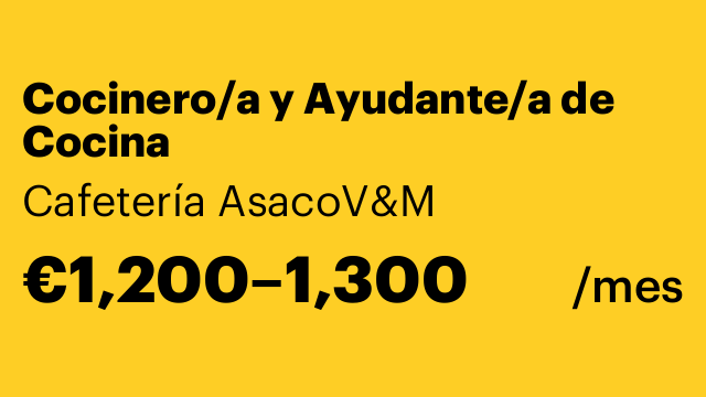 Cocinero/a y Ayudante/a de Cocina