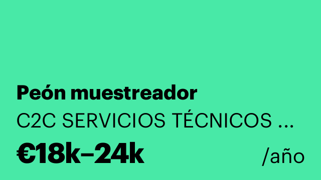 Peón muestreador