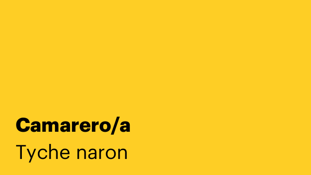 Camarero/a
