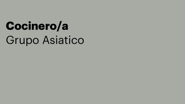 Cocinero/a