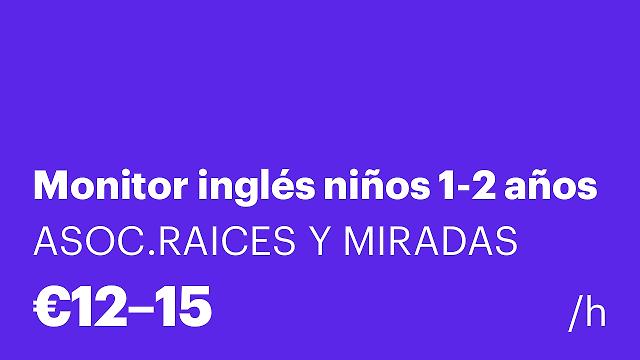 Monitor inglés niños 1-2 años