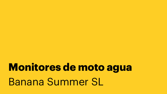 Monitores de moto agua