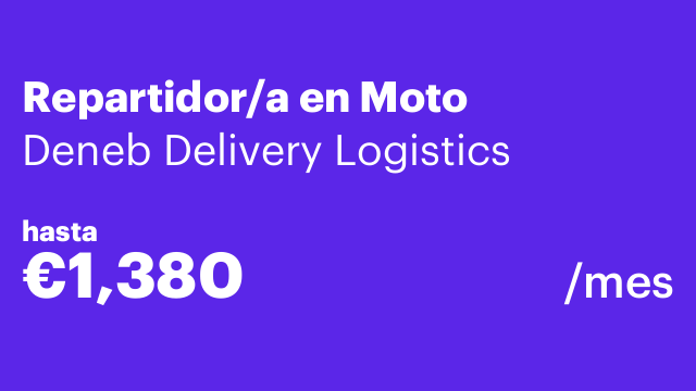 Repartidor/a en Moto
