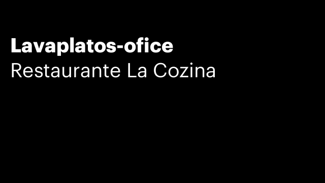 Lavaplatos-ofice