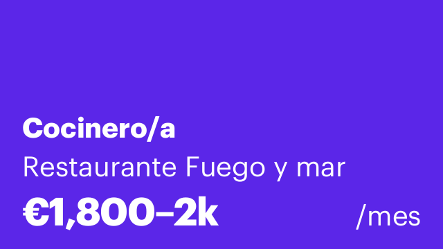 Cocinero/a