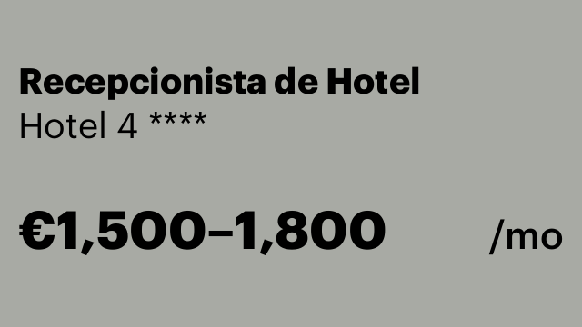 Recepcionista de Hotel
