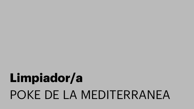 Limpiador/a