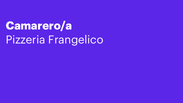 Camarero/a