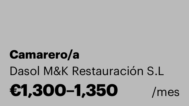 Camarero/a