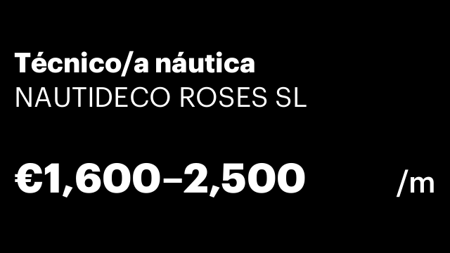 Técnico/a náutica