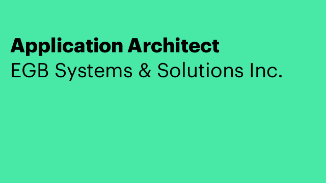Application Architect