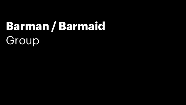 Barman / Barmaid