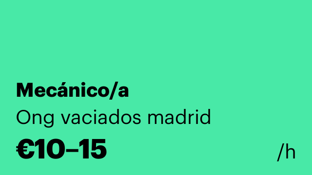 Mecánico/a
