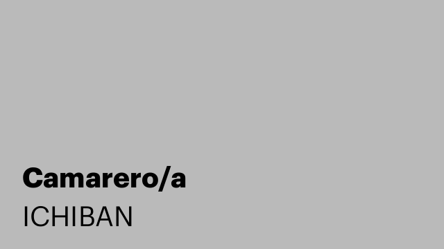 Camarero/a