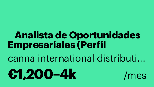 🚀 Analista de Oportunidades Empresariales (Perfil Asesoría / Gestoría)