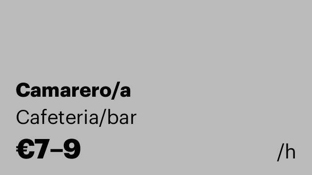 Camarero/a