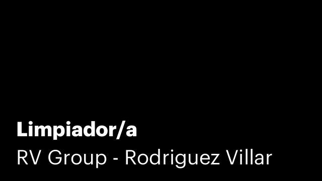 Limpiador/a