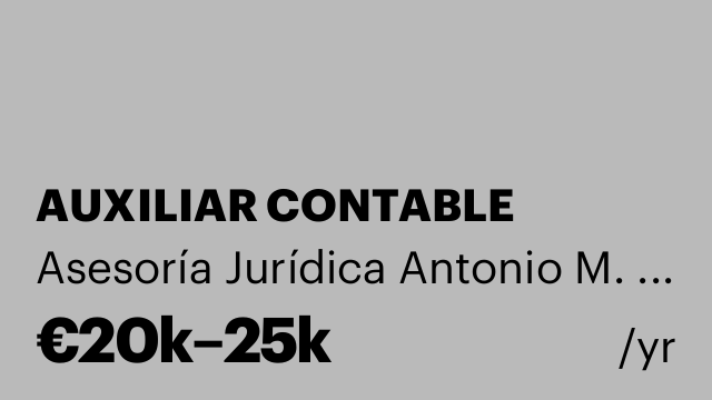 AUXILIAR CONTABLE